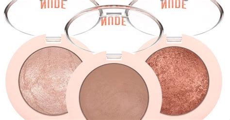 Nude Look Matte Pearl Baked Eyeshadow Golden Rose Pearl E Color Gr