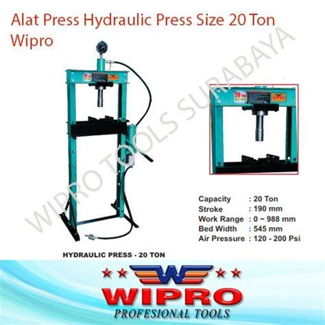 Jual Mesin Hydraulic Press Hidrolis Pres Shop Wipro Size Ton Ton