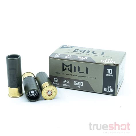 Mili 12 Gauge Slug 3 0 1 Oz 1550 FPS