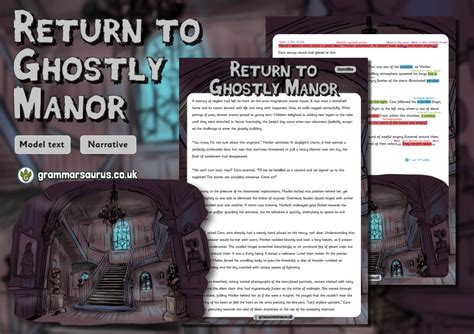 Year Model Text Narrative Return To Ghostly Manor Gbsct P