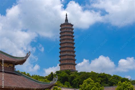 Bai Dinh Buddhist Temple In Ning Binh Vietnam Filled With Architectural