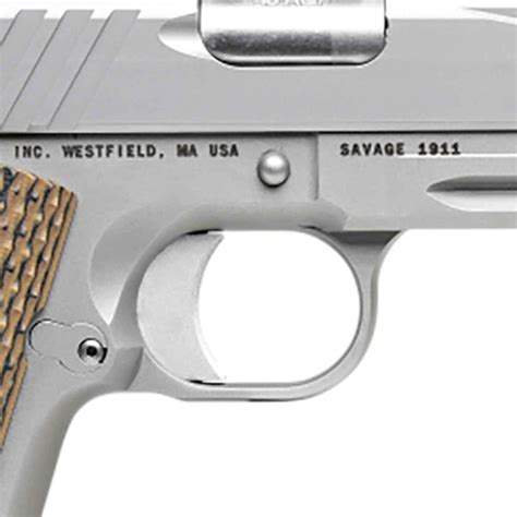 Savage Arms 1911 Government 45 Auto Acp 5in Stainless Steel Pistol 8 1 Rounds Sportsman S