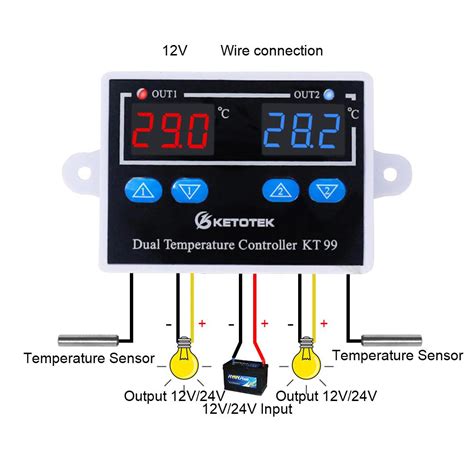 Industrial Scientific Tiamu 5Pcs 110 220V Ac Digital Led Temperature