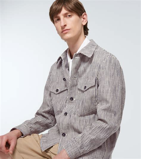 Barena Venezia Striped Cotton Jacket Barena