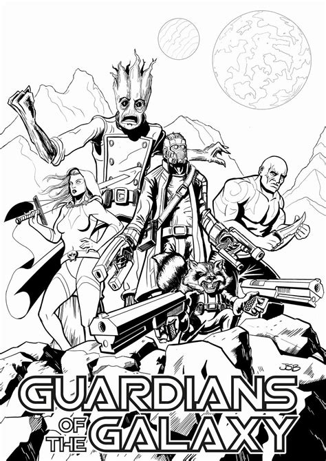 Guardians Of The Galaxy Coloring Pages Yunus Coloring Pages