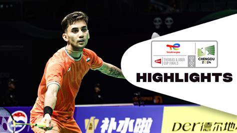 Watch Bwf Thomas And Uber Cup Finals Jonatan Christie Vs Lakshya Sen