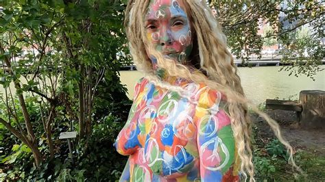 Amsterdam Body Art Event Lots Of Models Bodypainting In Central Parc