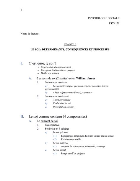 Psychologie Sociale Chap3 PSYCHOLOGIE SOCIALE PSY Notes De Lecture