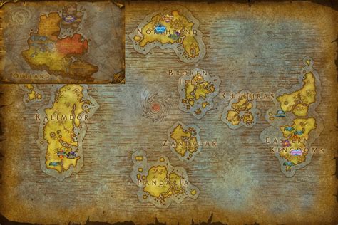 Map Of All Hearthstone Expansionadventure Locations In Azeroth Rwow