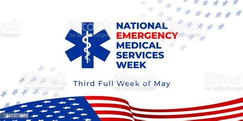 National Emergency Medical Services Week Vector Web Banner For Social