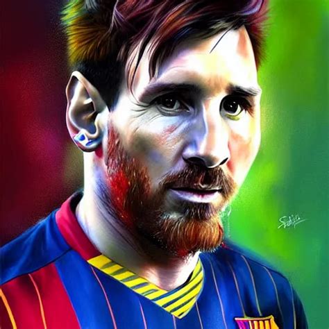 A Portrait Of Lionel Messi By Sabbas Apterus Stable Diffusion Openart