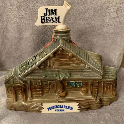 Mavin Vintage Jim Beam Ponderosa Ranch At Lake Tahoe Nevada Liquor