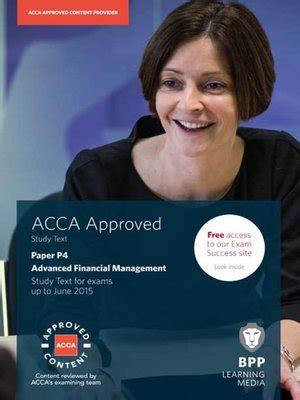 ACCA P4 Advanced Financial Management By BPP Learning Media OverDrive