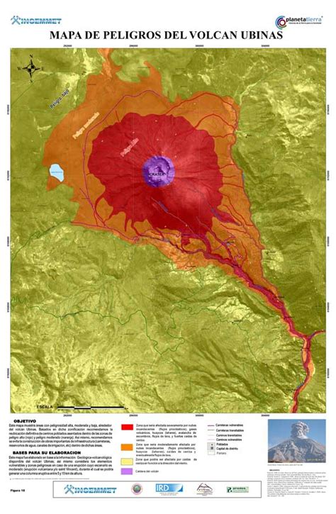 Volcanes Activos Del Peru Mapas De Peligro Volcanico