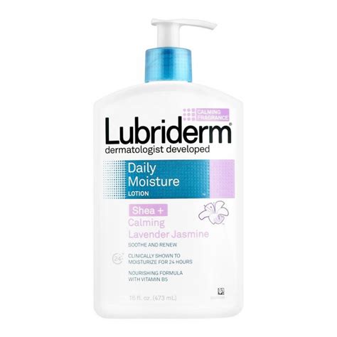 Lubriderm Daily Moisture Lotion Shea Calming Lavender Jasmine