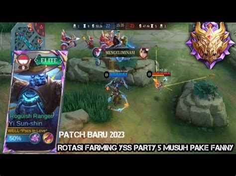 Rotasi Farming Yi Sun Shin Dan Partian Meta Ciki Ketika Musuh Pick Fany