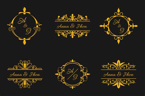 Luxurious Wedding Monogram Concept 5891752 Vector Art at Vecteezy