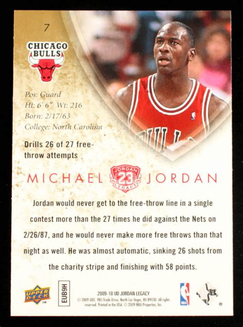 Michael Jordan Upper Deck Michael Jordan Legacy Collection