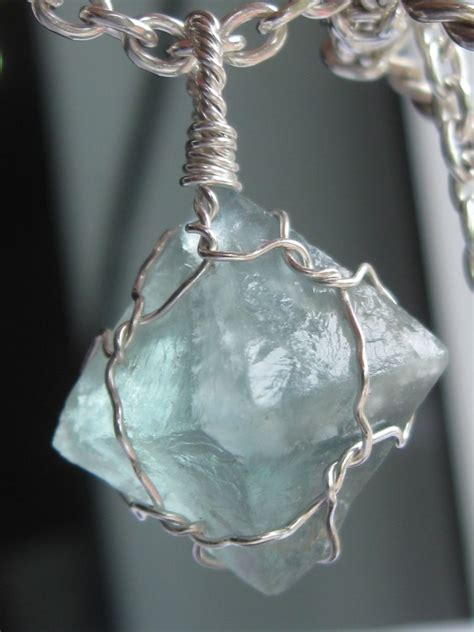 Fluorite octahedron pendant | Crafty Cristian