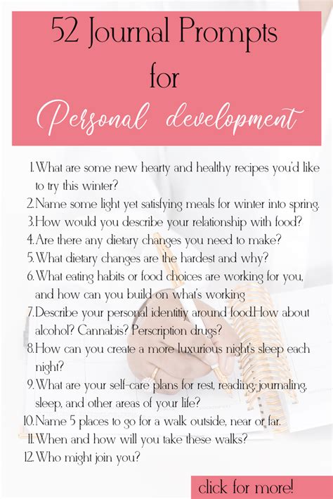 Discover 52 Journal Prompts For Personal Development Writing Prompts