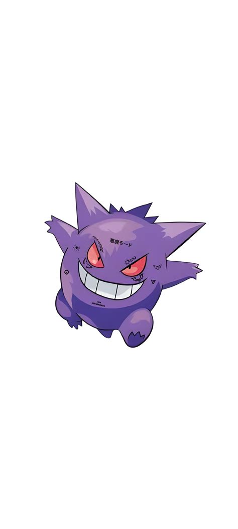 GENGAR DUKI Tatuaje Gengar Imprimir Sobres Dibujos Swag