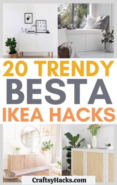 20 Trendy Ikea Besta Hacks Craftsy Hacks