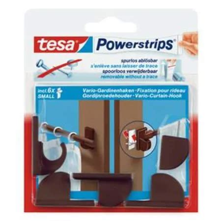 Tesa Haken Powerstrips Gardine Br 4St Duo Shop De