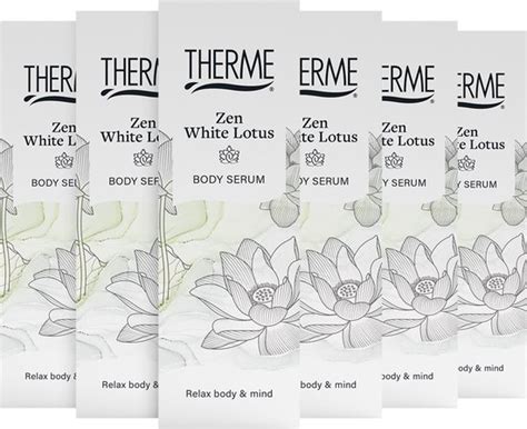 6x Therme Body Serum Zen White Lotus 125 Ml Bol