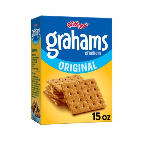 Kelloggs Grahams Crackers Easy Snacks Original 15oz Box