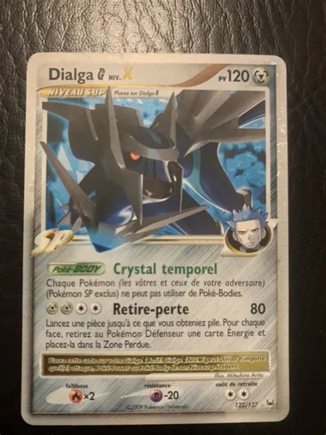 CARTE POKÉMON DIALGA G Niv X 122 127 Platine FR Neuf EUR 49 99