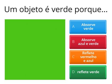 As Cores Dos Objetos Quiz