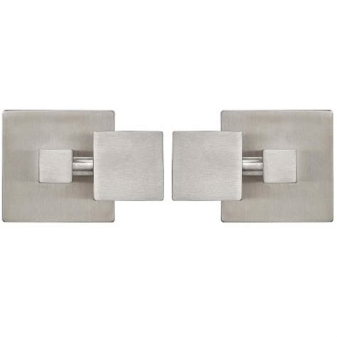 Hamilton Hills Square Pivot Mirror Brushed Silver Hardware Tilting