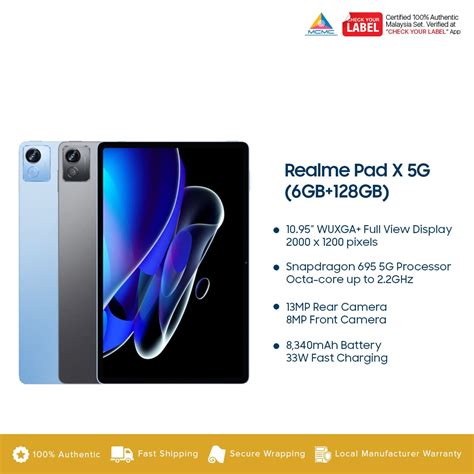 Realme Pad X 5g Tablet Price In Malaysia And Specs Kts