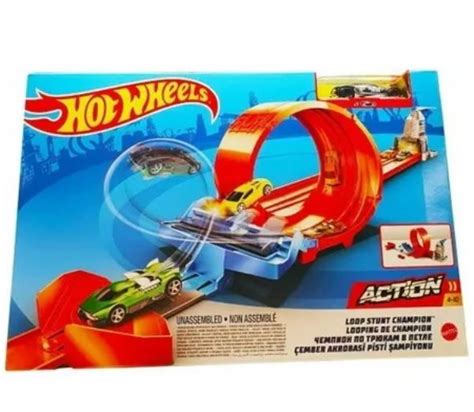Hot Wheels Pista De Campeonato Campeonato De Looping GBF GTV Mat Happily Brinquedos