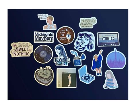 Taylor Swift Midnights Era Sticker Pack Etsy