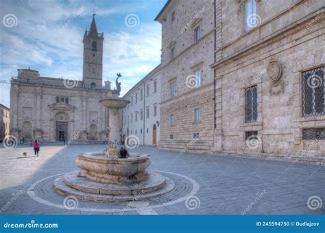 Cathedral in the Italian Town Ascoli Piceno Stock Photo - Image of ...