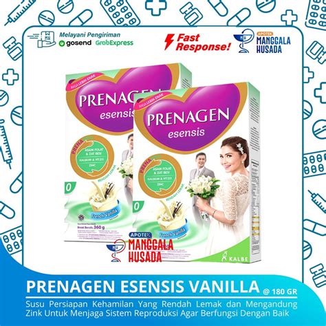 Jual PRENAGEN ESENSIS VANILLA 180 Gr Shopee Indonesia