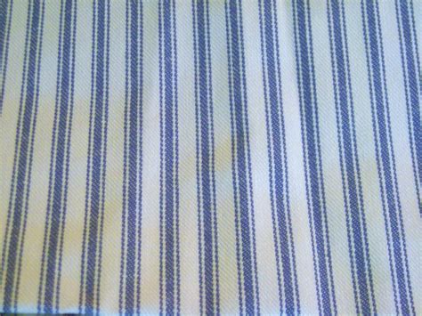 Vintage Fabric Blue and White Stripe Ticking by trixzstreasures