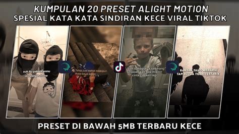 Kumpulan Preset Jj Alight Motion Spesial Kata Kata Sindiran Bucin