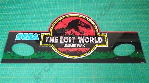 The Lost World Jurassic Park Perspex Marquee Uk Upright Arcade Art Shop