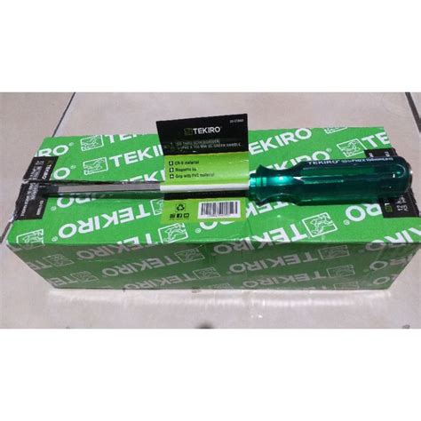 Jual Obeng Ketok Tembus Hijau Tekiro Ph X Mm Satuan Shopee Indonesia