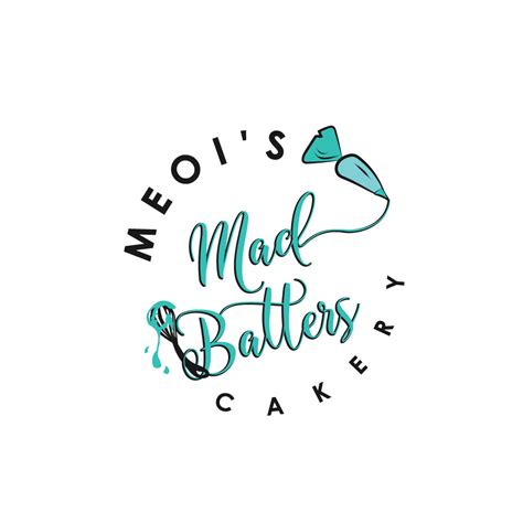 Playful Feminine Bakery Logo Design For Meoi S Mad Batters Cakery By