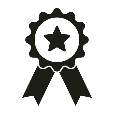 Award Icon Achieve Vector Icon Achievement Symbol Ribbon Badge