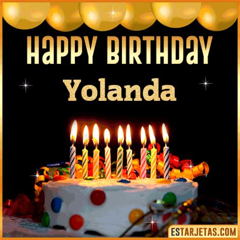 Happy Birthday Yolanda GIF