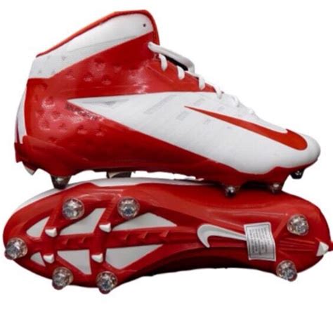 Nike Vapor Elite Talon Pro 34 Mid D Football Cleats Redwhite 603743