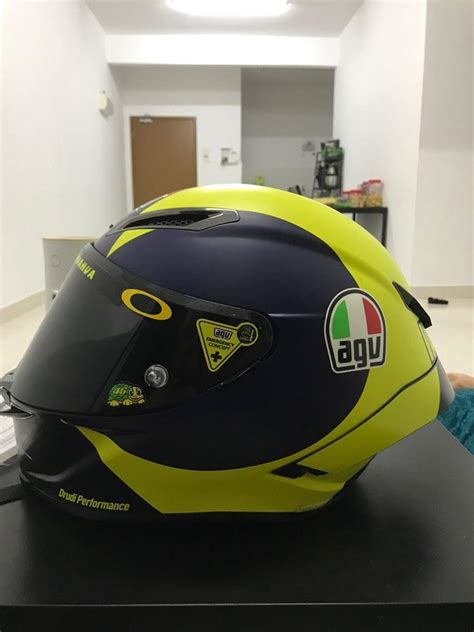 Helmet VR46 sun and moon, Motorbikes on Carousell