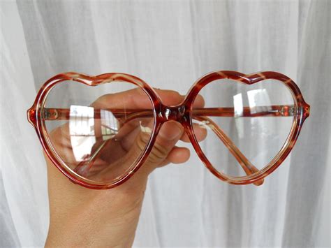 RESERVED Heart Shaped Eyeglasses Non by RabbitRabbitVintage