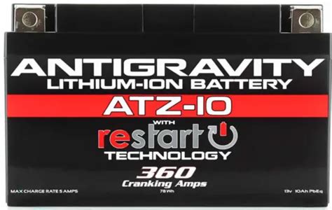 Antigravity Batteries Atz 10 Re Start Lithium Battery User Manual