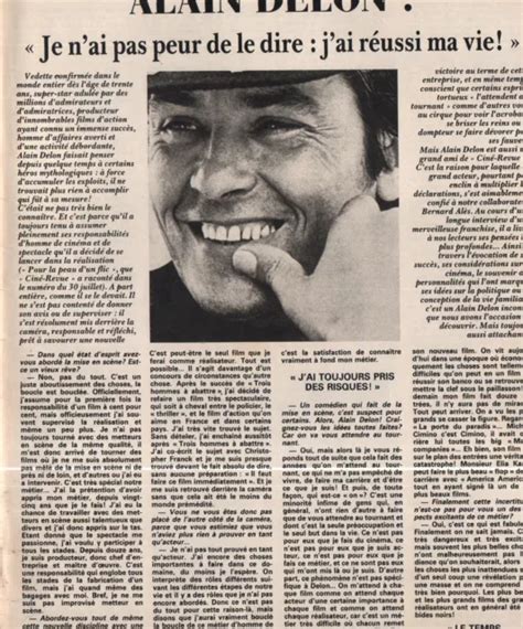 COUPURE DE PRESSE Clipping 1981 Alain Delon 5 Pages EUR 5 00