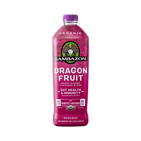 Dragon Fruit Drink Organic Pitaya Blend Sambazon